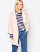 Ganni Inglewood Pink Coat - Rose Smoke