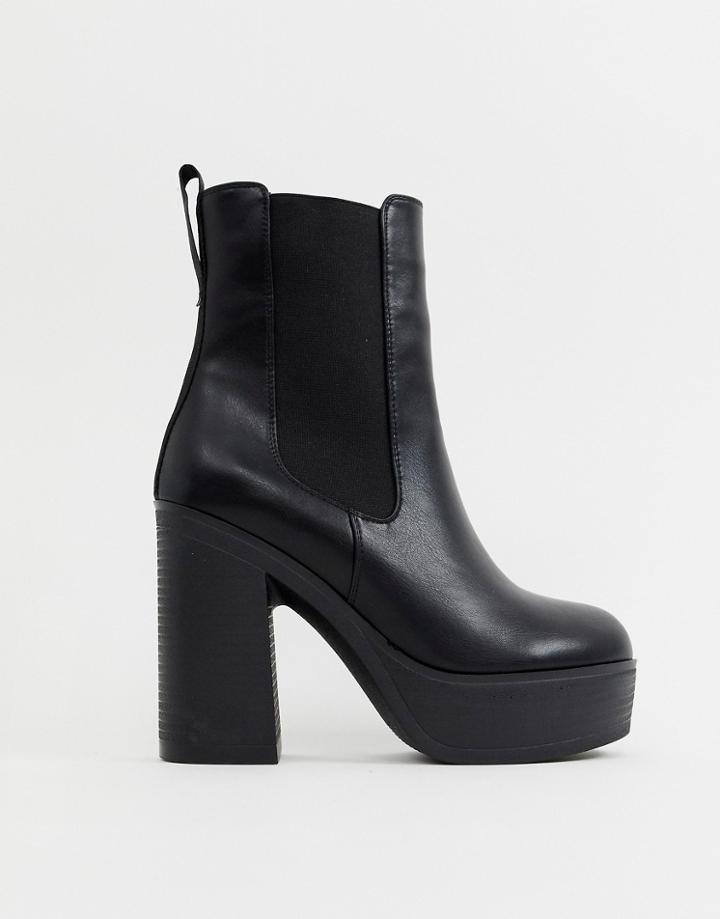Lamoda Black Platform Chunky Boots