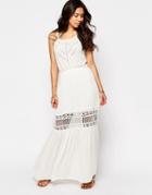 Meghan Fabulous Lilian Lace Maxi Dress - White