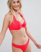 Freya Macrame Rio Bikini Bottom In Tropical Punch-red