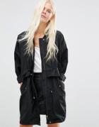 Minimum Waist Detail Jacket - Black