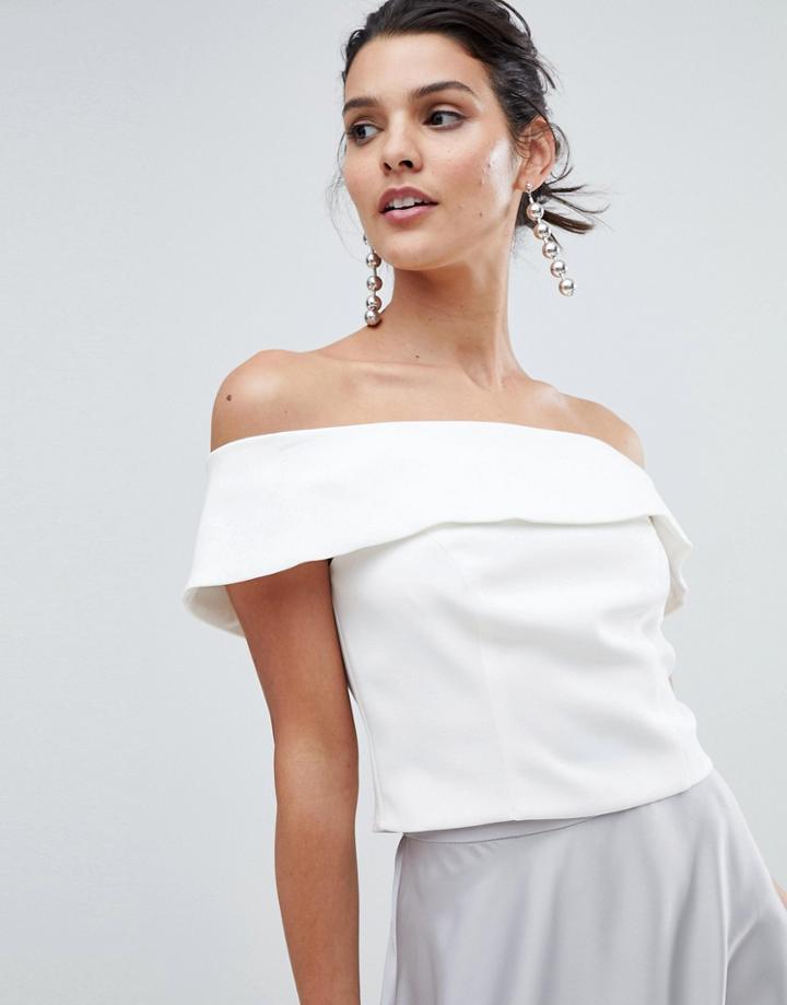 Coast Verona Bardot Top - White