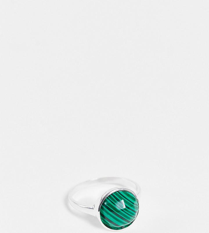 Kingsley Ryan Curve Exclusive Sterling Silver Oval Ring With Stone