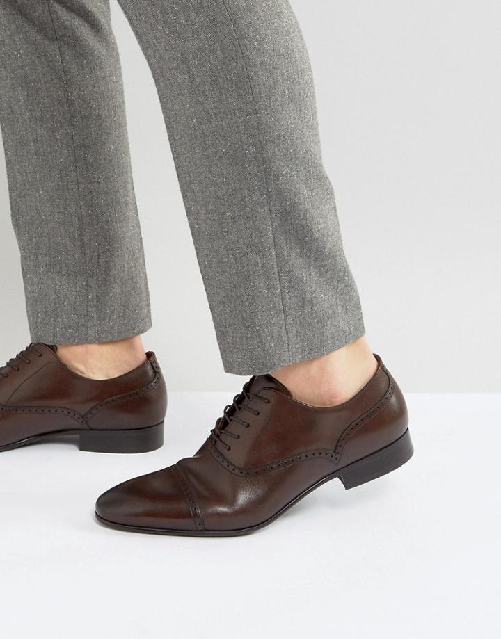 Aldo Saylian Oxford Toe Cap Shoes - Red