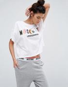 Moschino Logo Crop T-shirt - White