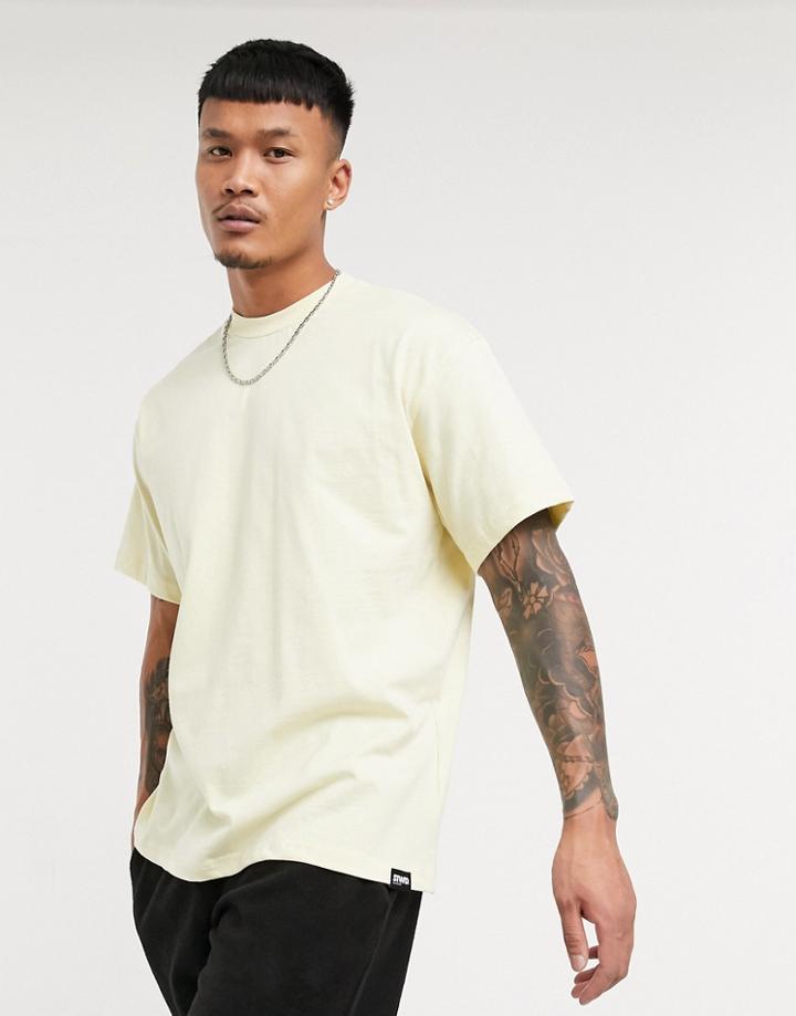 Pull & Bear Oversized T-shirt In Cream-neutral