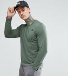 The North Face Long Sleeve Top Easy Back Logo In Dark Green Exclusive To Asos - Green
