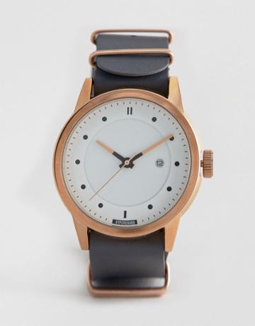 Hypergrand Classic Gray Leather Watch - Gray