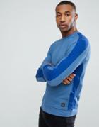 Only & Sons Sweatshirt With Cut And Sew Detailing - Blue