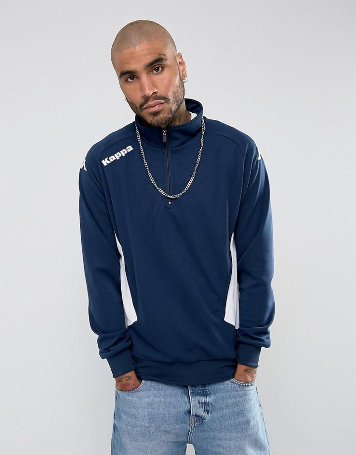 Kappa Foligno Training Sport Half Zip Sweatshirt - Navy