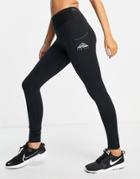 Nike Running Epic Luxe Trail Leggings In Black