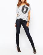 G-star 3301 Low Rise Super Skinny Jeans - Clean Wash Blue