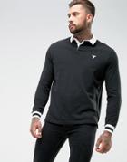 Yourturn Rugby Shirt In Black - Black