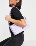 Skinnydip Tiffany Shoulder Bag In Lilac Croc-purple