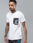Ellesse T-shirt With Camo Pocket - White