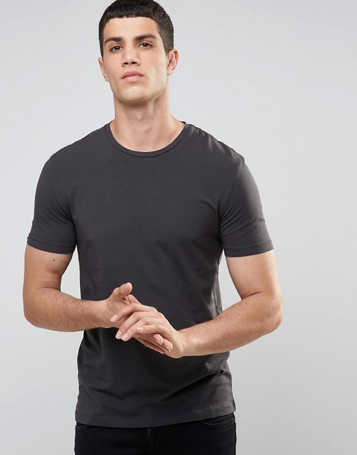 Celio Slim Fit T-shirt - Gray
