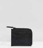 Noak Faux Leather Zip Wallet - Black