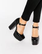 Asos Panama Platform Shoes - Black