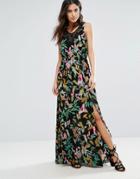 Louche Latonia Maxi Dress - Black
