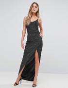 New Look Glitter Maxi Dress - Black