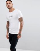 Emporio Armani Muscle Fit Chest Logo T-shirt In White - White