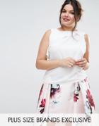 Coast Plus Ruffle Detail Woven Shell Top - Cream