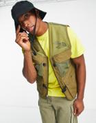 The North Face M66 Utility Field Vest In Brown