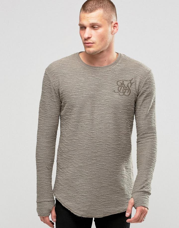Siksilk Flannel Long Sleeve T-shirt - Green