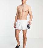 Collusion Short Swim Shorts In White