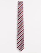 Selected Homme Stripe Tie - Red