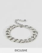 Designb London Silver Chain Bracelet Exclusive To Asos - Silver