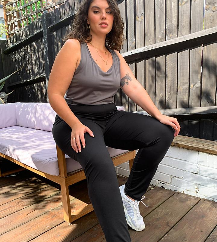 Outrageous Fortune Plus Loungewear Leggings In Black