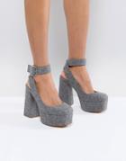 Asos Picasso Platform Heels - Gray