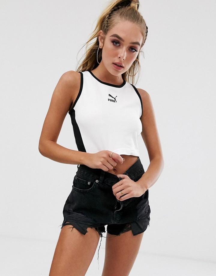 Puma Classic White Crop Top