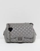 Marc B Knightsbridge Quilted Shoulder Bag In Gray - Gray