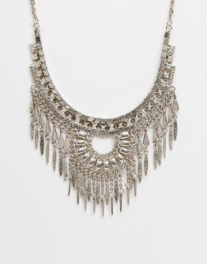 Pieces Benna Statement Necklace - Silver