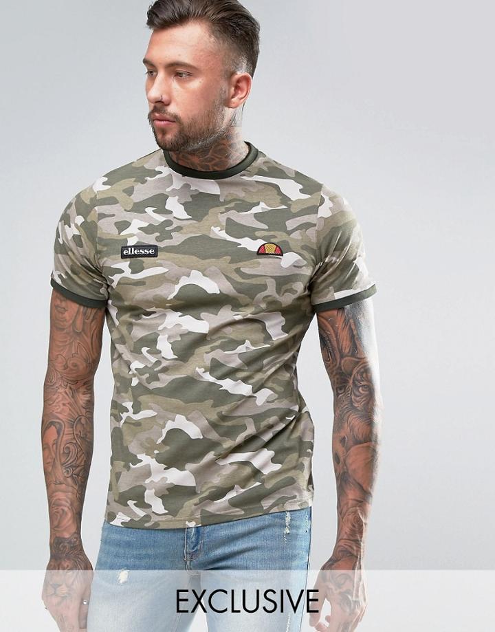 Ellesse Ringer T-shirt - Gray