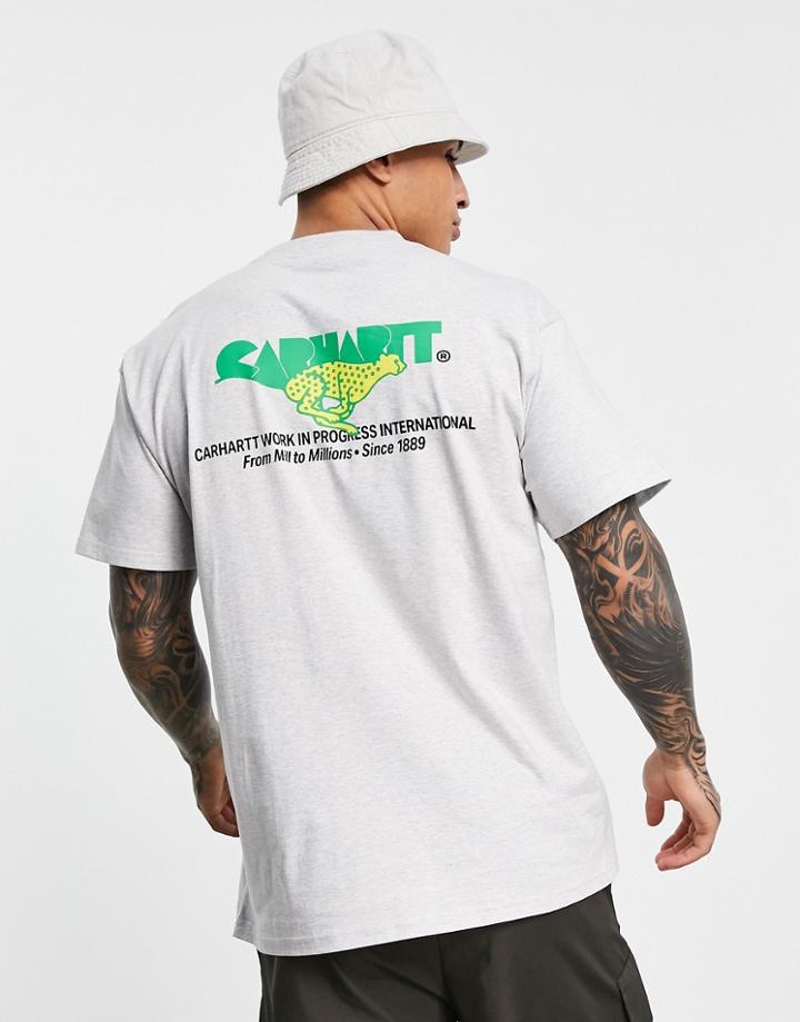 Carhartt Wip Runner T-shirt In Gray-grey