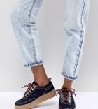 Tommy Hilfiger Suede Hiker Lace Up Sneakers - Navy