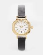 Olivia Burton Mini Antique Black & Gold Watch - Black