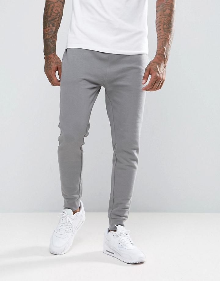 Asos Skinny Jogger In Gray - Gray