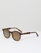 Ted Baker Tb1503 173 Odell Round Sunglasses In Tort - Brown