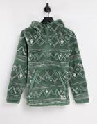 The North Face Campshire Printed Hoodie In Green