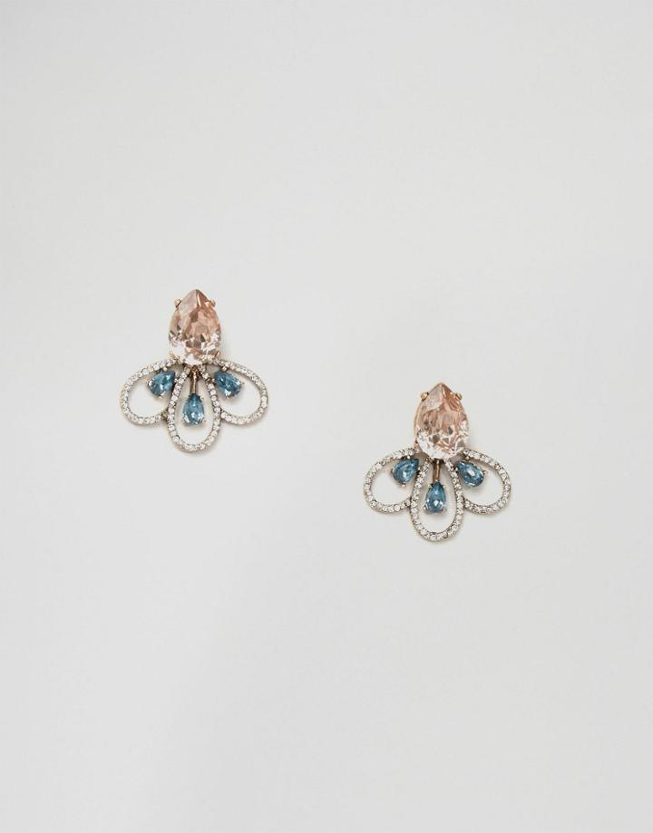 Aldo Henig Vintage Rose Through & Through Earrings - Gold