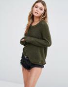Only Knit Sweater - Forest Green