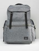 Asos Backpack With Multi-pocket - Gray