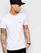 Original Penguin Jacquard Jersey Pocket T-shirt - White