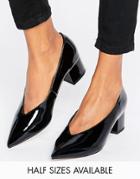 Asos Swipe Pointed Heels - Black