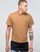 Friend Or Faux Militia Longline T-shirt With Panel - Brown