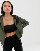 Noisy May High Neck Color Block Jacket